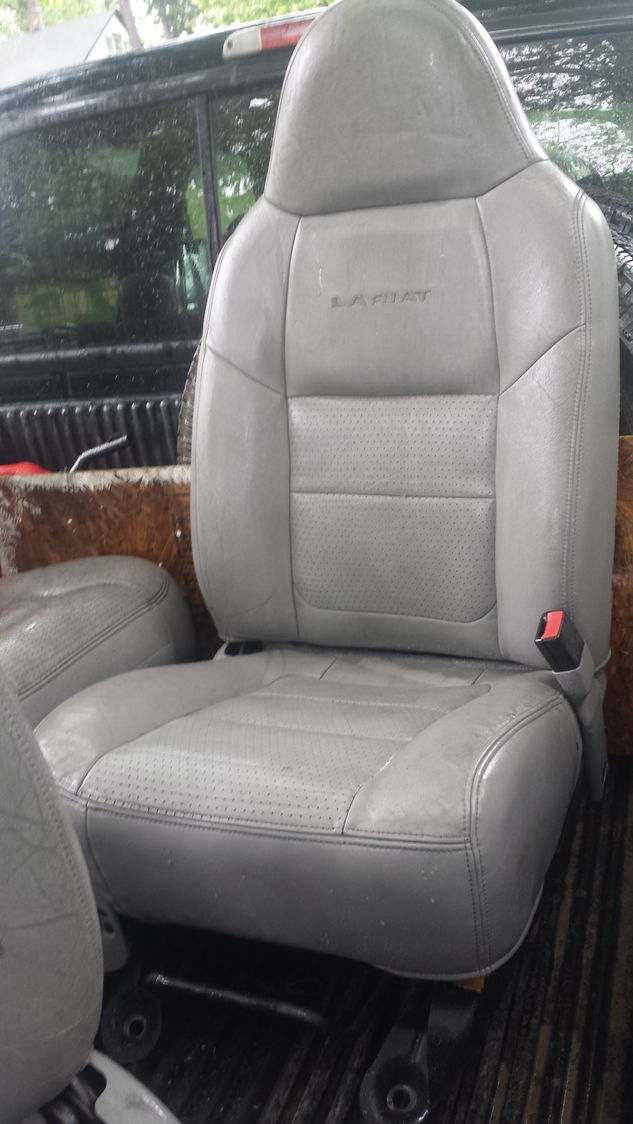 02 F250 super duty lariat Grey leather seats - Ford Truck 