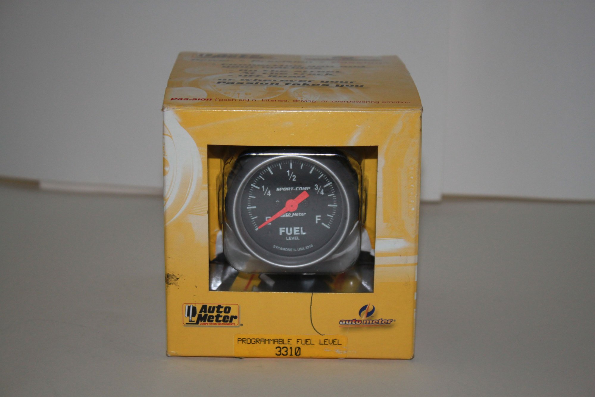 Interior/Upholstery - Autometer Sport-Comp 3310 2 1/16" Electronic Programmable Full Sweep Fuel Level Gauge, New - New - 0  All Models - Lonsdale, MN 55046, United States
