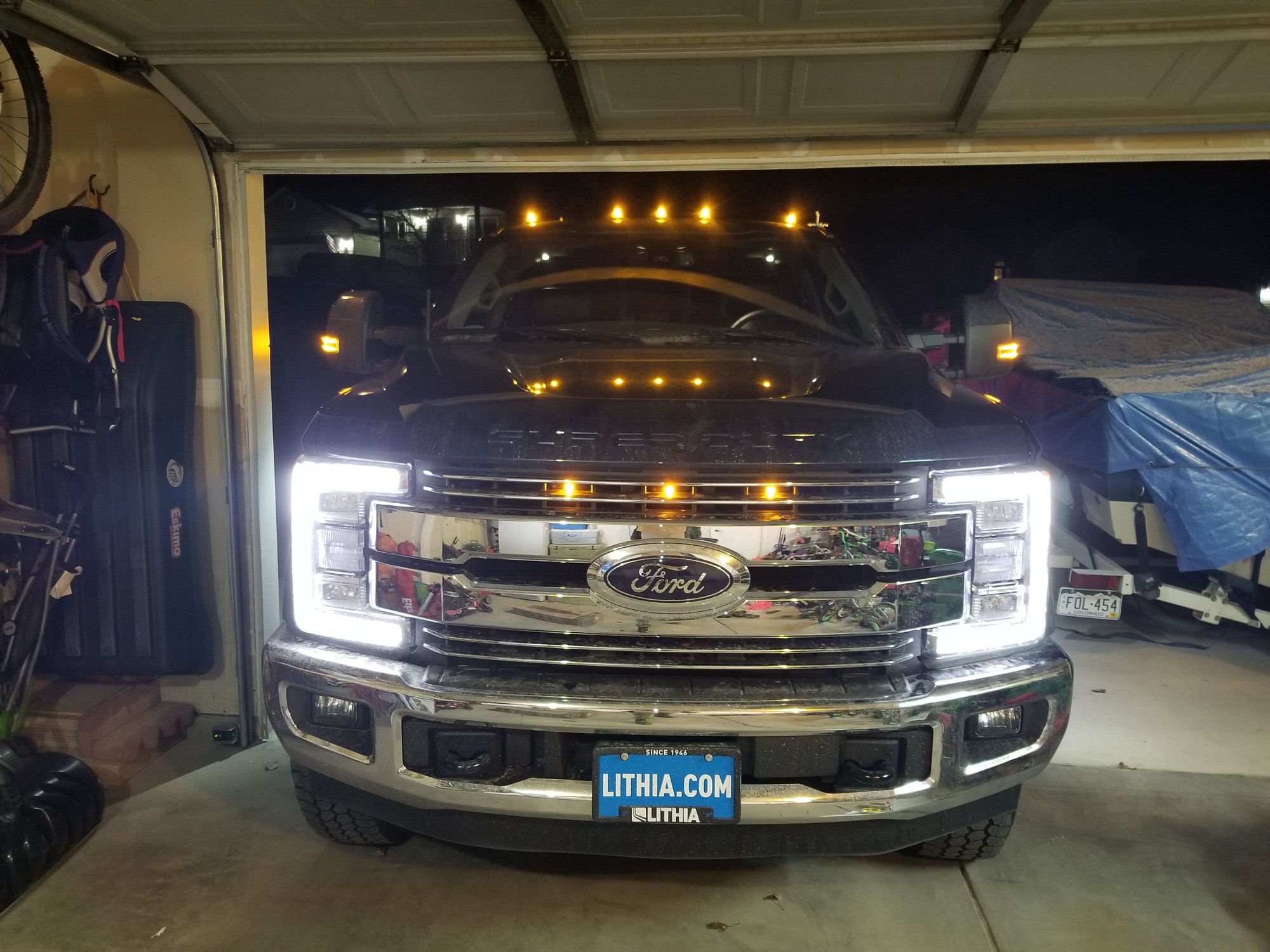 Lights - Original OEM LED Headlights from 2018 Super Duty Lariat - Used - 2017 to 2019 Ford F-350 Super Duty - Missoula, MT 59808, United States