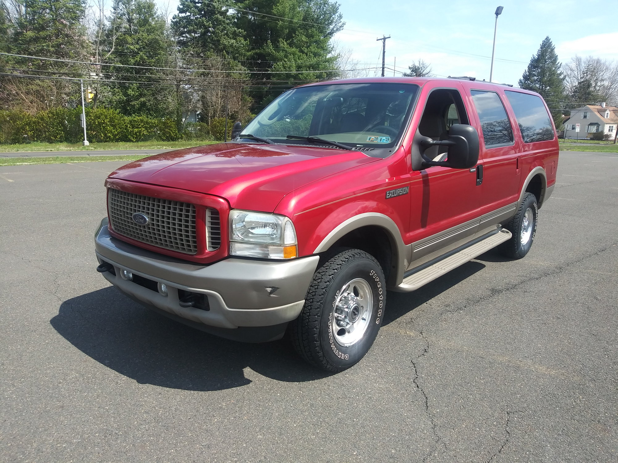 2003 Ford Excursion - 2003 Ford excursion 58k miles v10 4x4 - Used - VIN 1fmnu45s63ea35625 - 58,000 Miles - 10 cyl - 4WD - Automatic - SUV - Red - Croydon, PA 19021, United States