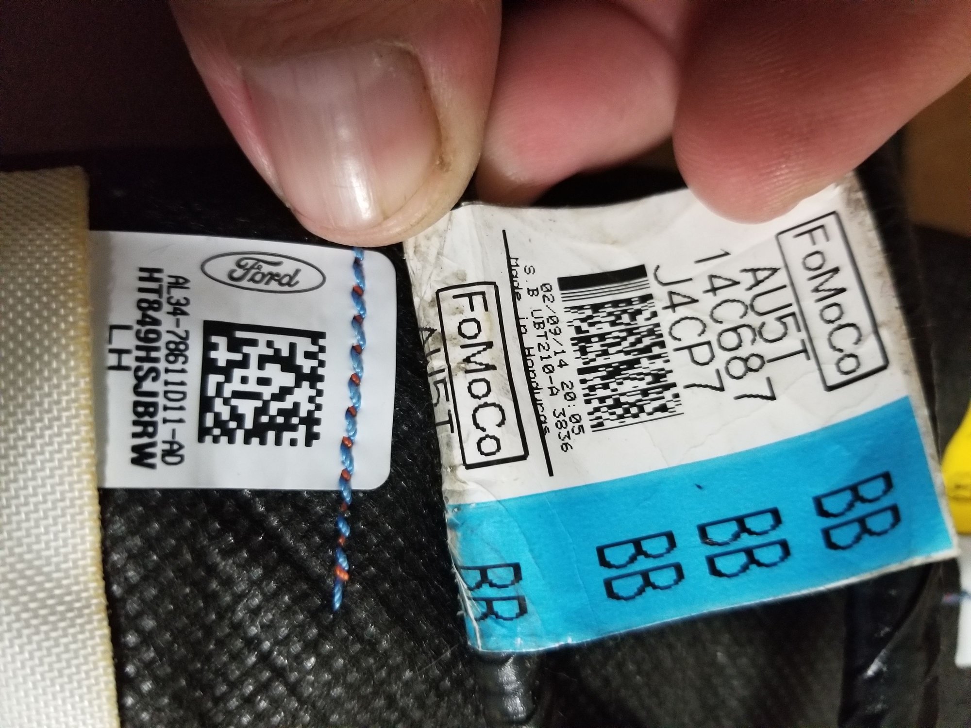 Interior/Upholstery - Seat Airbags front bucket seats - Used - 2009 to 2014 Ford 1/2 Ton Pickup - Eunice, LA 70535, United States