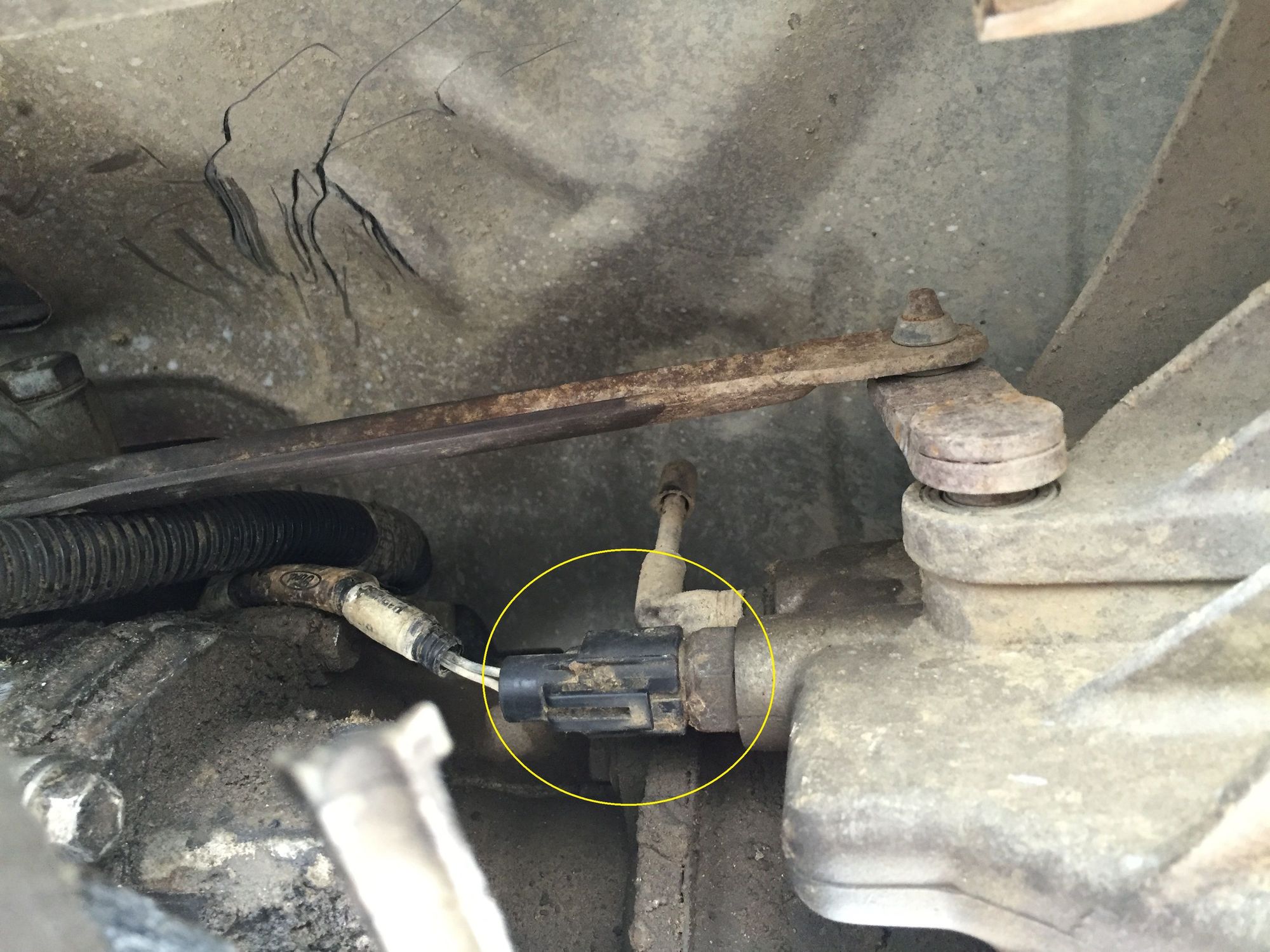 VSS Location Here or There on E40D 7.5L 4x4? Ford Truck Enthusiasts