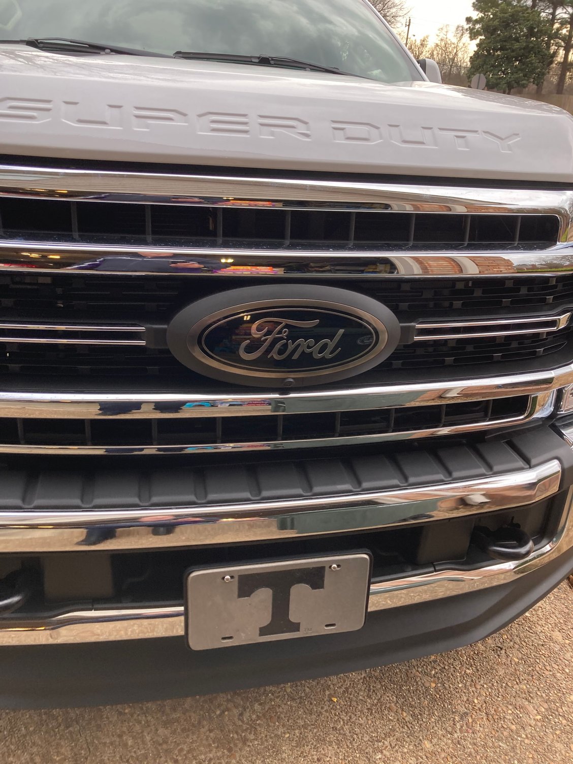 all black ford logos on I Replaced My 2021 Lariat Ford Emblems With Tremor Or Sport Black Emblems Ford Truck Enthusiasts Forums