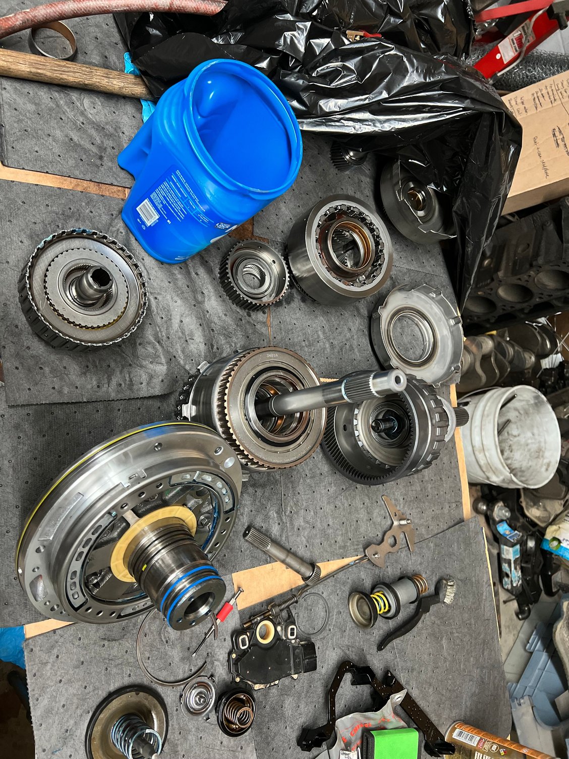 All sub assemblies ready to be installed