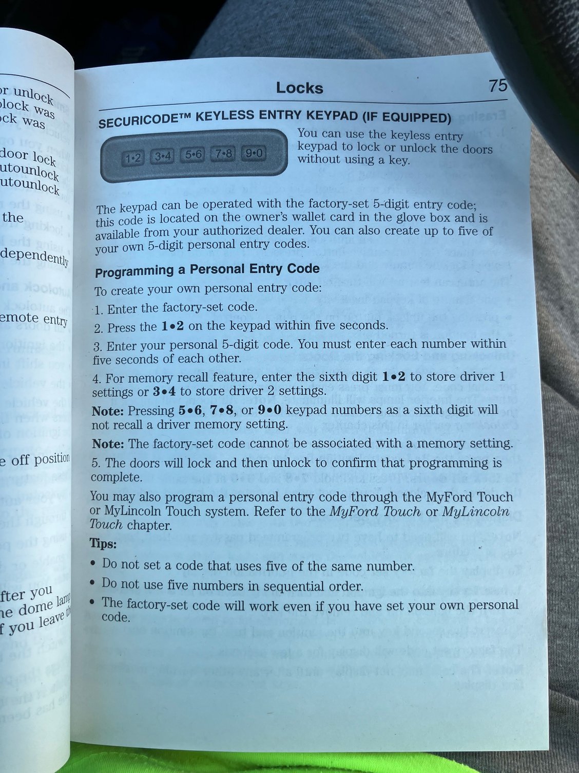 2013 f250 keyless entry factory code location Ford Truck Enthusiasts