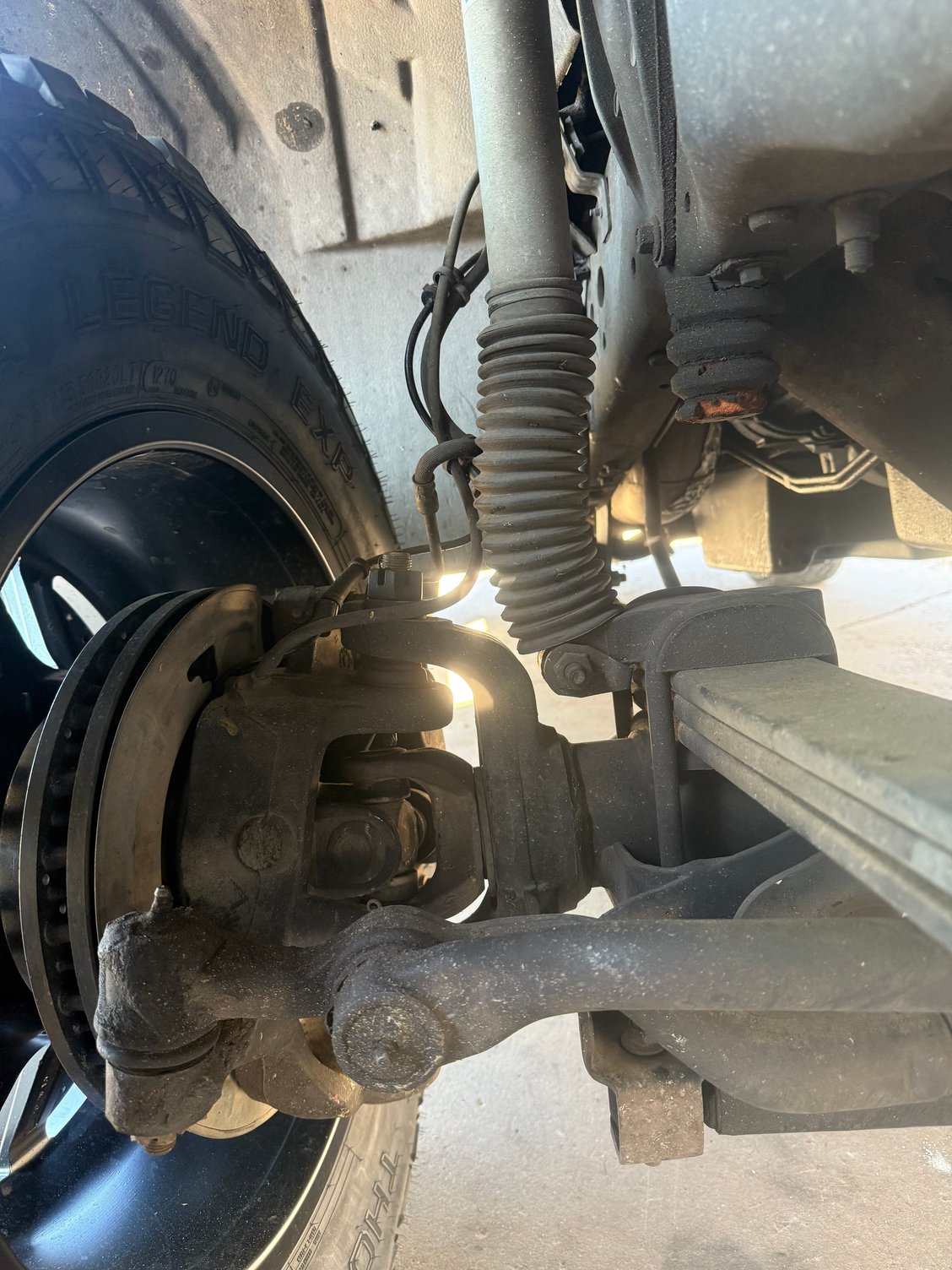 Some horrible angles of the front suspension. 