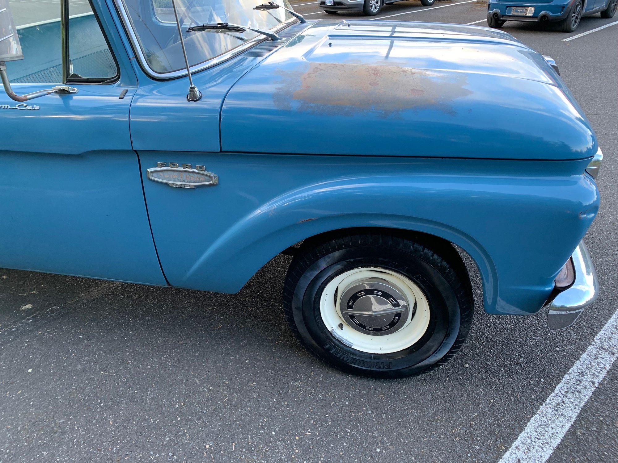 1966 Ford F-100 - 1966 F 100 Custom cab- super clean, almost no rust, very nice original truck - Used - VIN f10yr776059 - 92,000 Miles - 8 cyl - 2WD - Manual - Truck - Blue - Portland, OR 97140, United States
