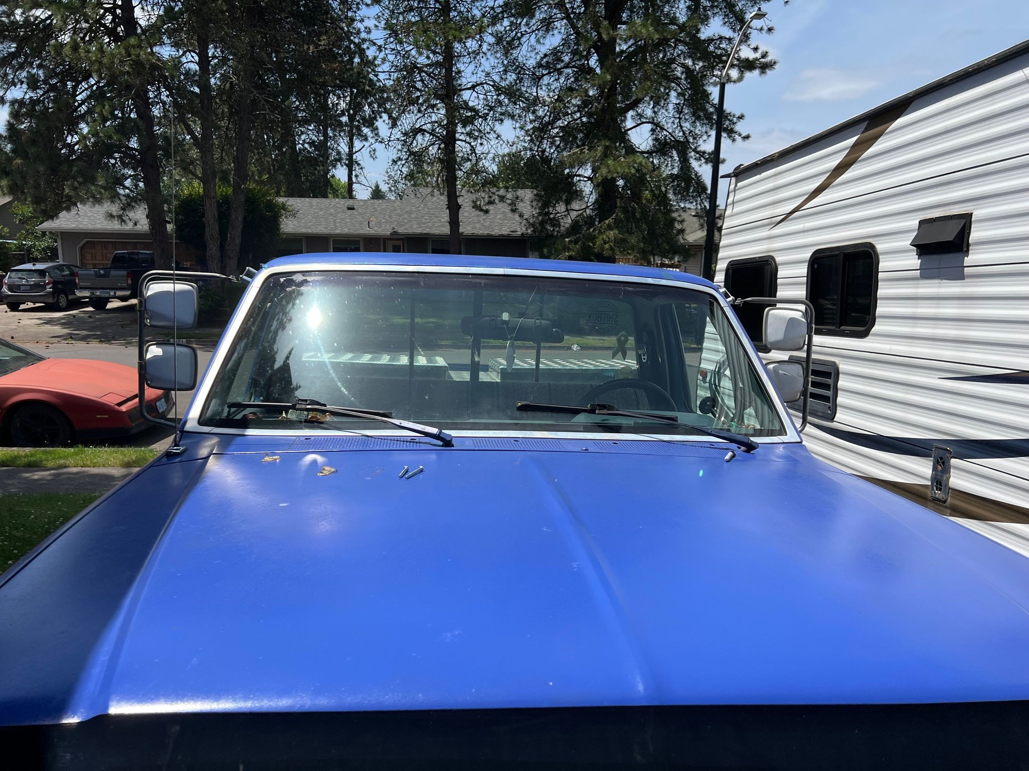 I got these mirrors from an 71 econoline does anyone have suggestions for one piece mirrors instead of the two that are already on. 