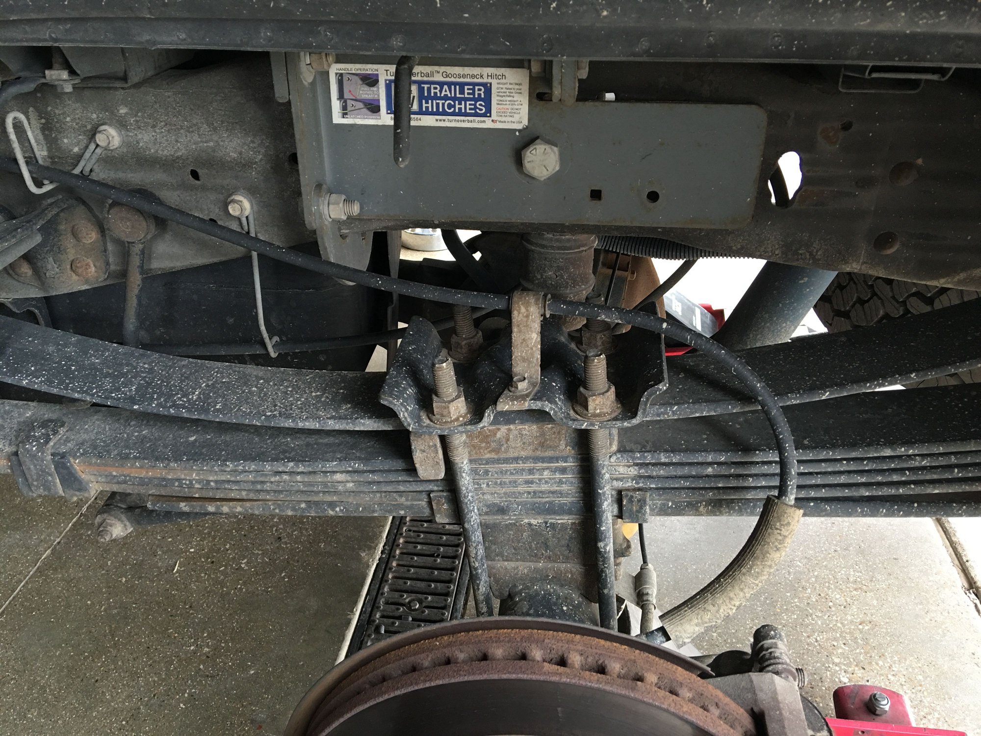 Lift blocks on lift blocks, on stock blocks. Ridiculous Ford Truck