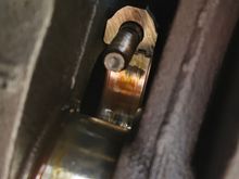 Here is the top rod bearing. It honesyly feels smoother and looks better than the lower bearing from what I can tell.