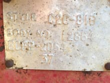 what's C2C-81B and ECFP-2064
37 is probably the paint code for "Coral Flame Red"