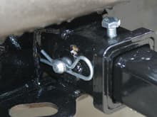 Repaired hitch pin hole]