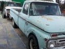 1966 F100 right front view looking forward to restoring