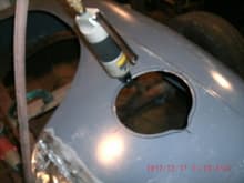 L.H Fender fuel door install (5)