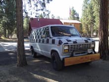 Just an old van I fixed up to push my race car and haul parts and tools.