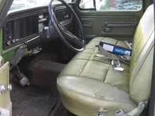 the cab before I took the seat &amp; carpet out