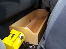 Homemade Floor Tray Behind Seat - Passenger side