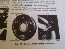 Double Anchor Brake Adjustment Figure 13