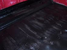 Body seal on the cab floor