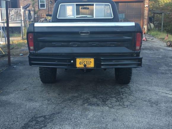 Repainted rear bumper to black for time being.