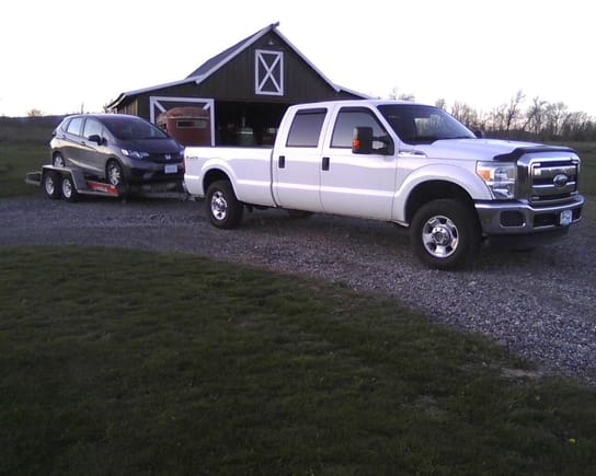The day I bought it. Took my moms fuel efficient Fit to pick it up over in Ohio rented a trailer and towed it back to PA. My truck was originally a fleet truck for a company down in Texas and Louisianna.