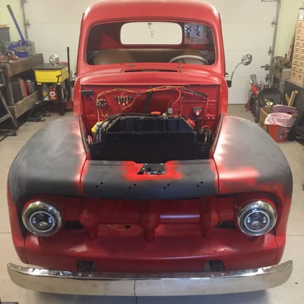 '50 cab (small rear window) with '52 front end.