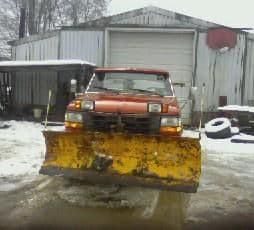 deisel with its own plow
