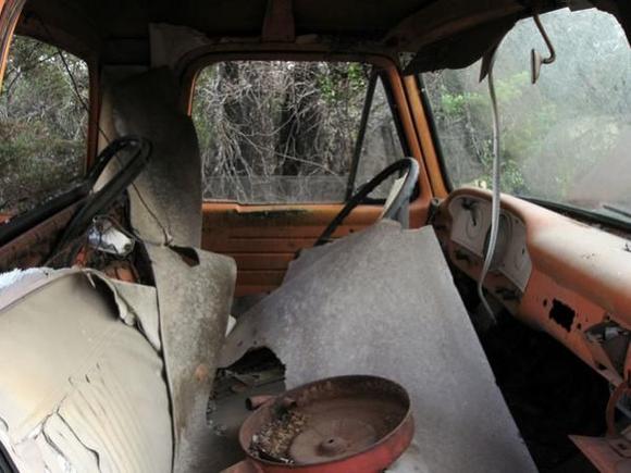 The interior is SHOT.