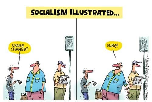 The problem with "socialism" is sooner or later you run out of other people's money.