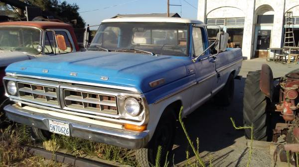 1971 Ford F 250 On Fresno Ca Craigslist Ford Truck Enthusiasts