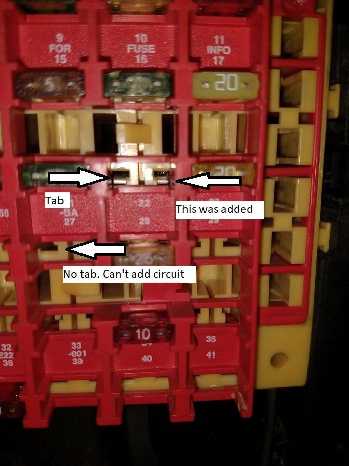 Add circuits to fuse box, OEM style Ford Truck Enthusiasts Forums