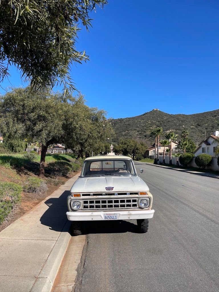 1966 Ford F-100 - 1966 Ford F100 Factory 4x4 V8 4spd - Used - VIN F11YK865629 - 85,000 Miles - 8 cyl - 4WD - Manual - Truck - Yellow - Poway, CA 92064, United States