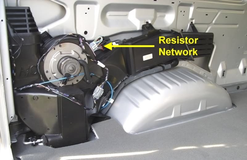 2003 Ford E150 van rear a/c blower missing medium speed Ford Truck