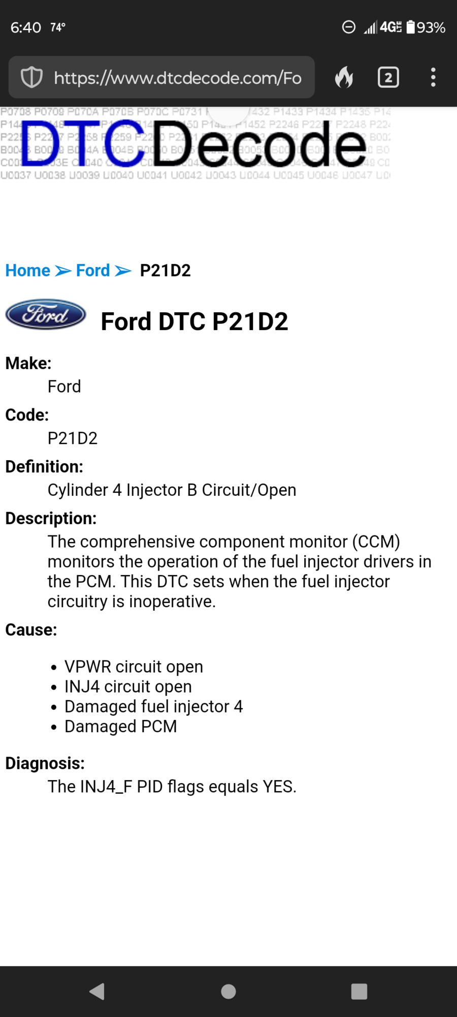 Fuel Injector code Ford Truck Enthusiasts Forums