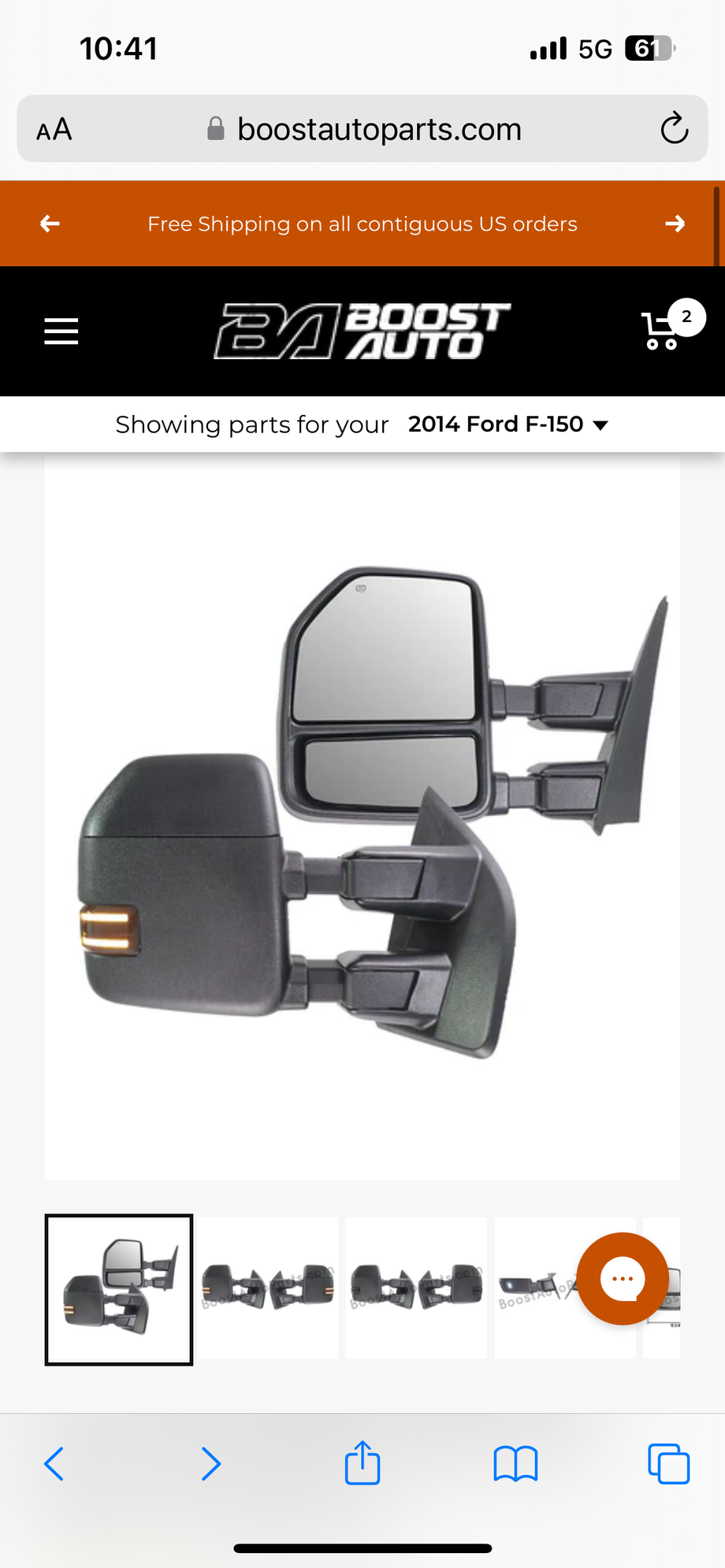 Exterior Body Parts - Boost Mirrors - Used - 2008 to 2014 Ford F-150 - Severna Park, MD 21146, United States