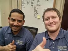 Kyle and Juan are ready to take care of your Ford parts needs.