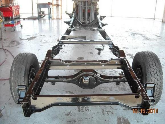 5 finished it off with 4 coats of gloss black tractor and implement paint.
