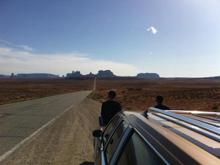 2011 looking into Monument Valley