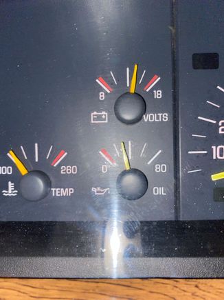 Why is my gauge all the sudden reading this low after weather got colder? That is at idle after driving 65 miles on the freeway!