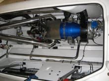 The PT6A-41 in the engine compartment of the MTI 55'