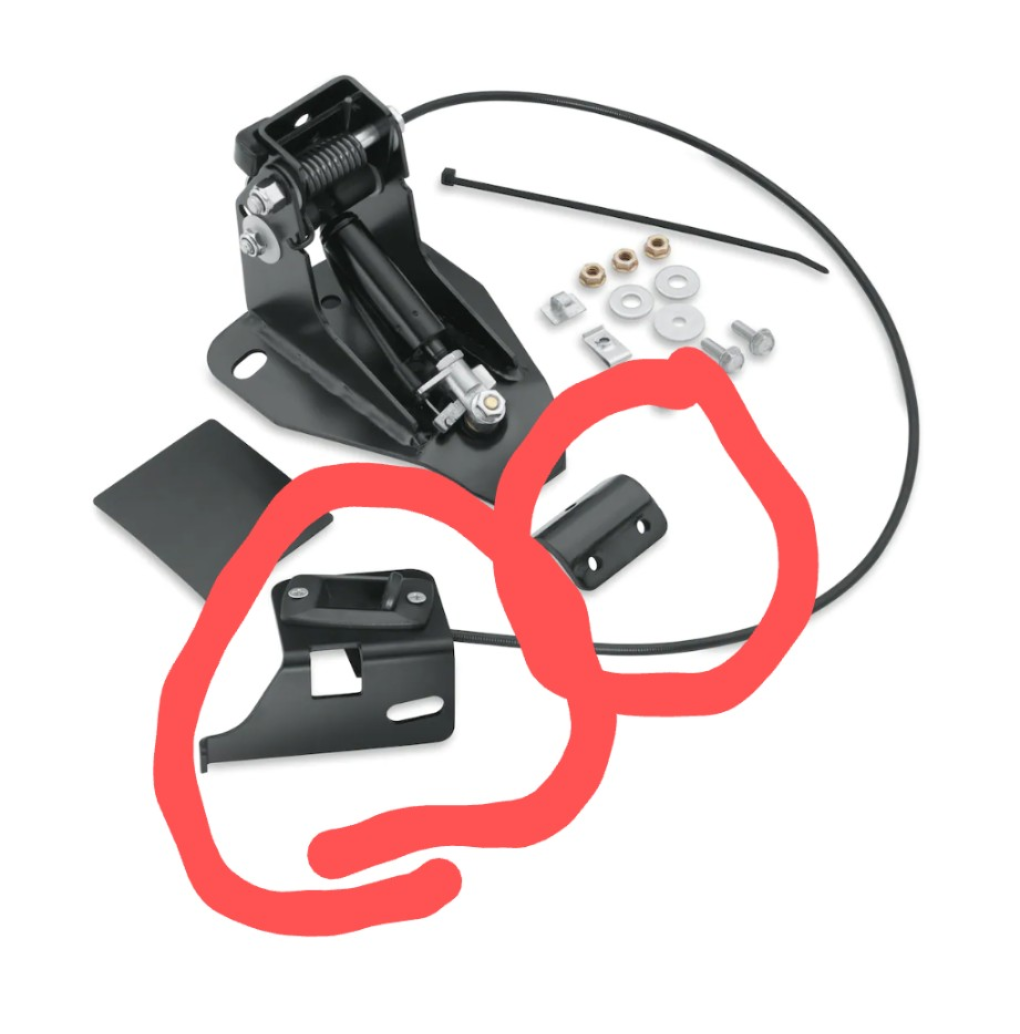 WTB brackets for drivers back rest. Harley Davidson Forums