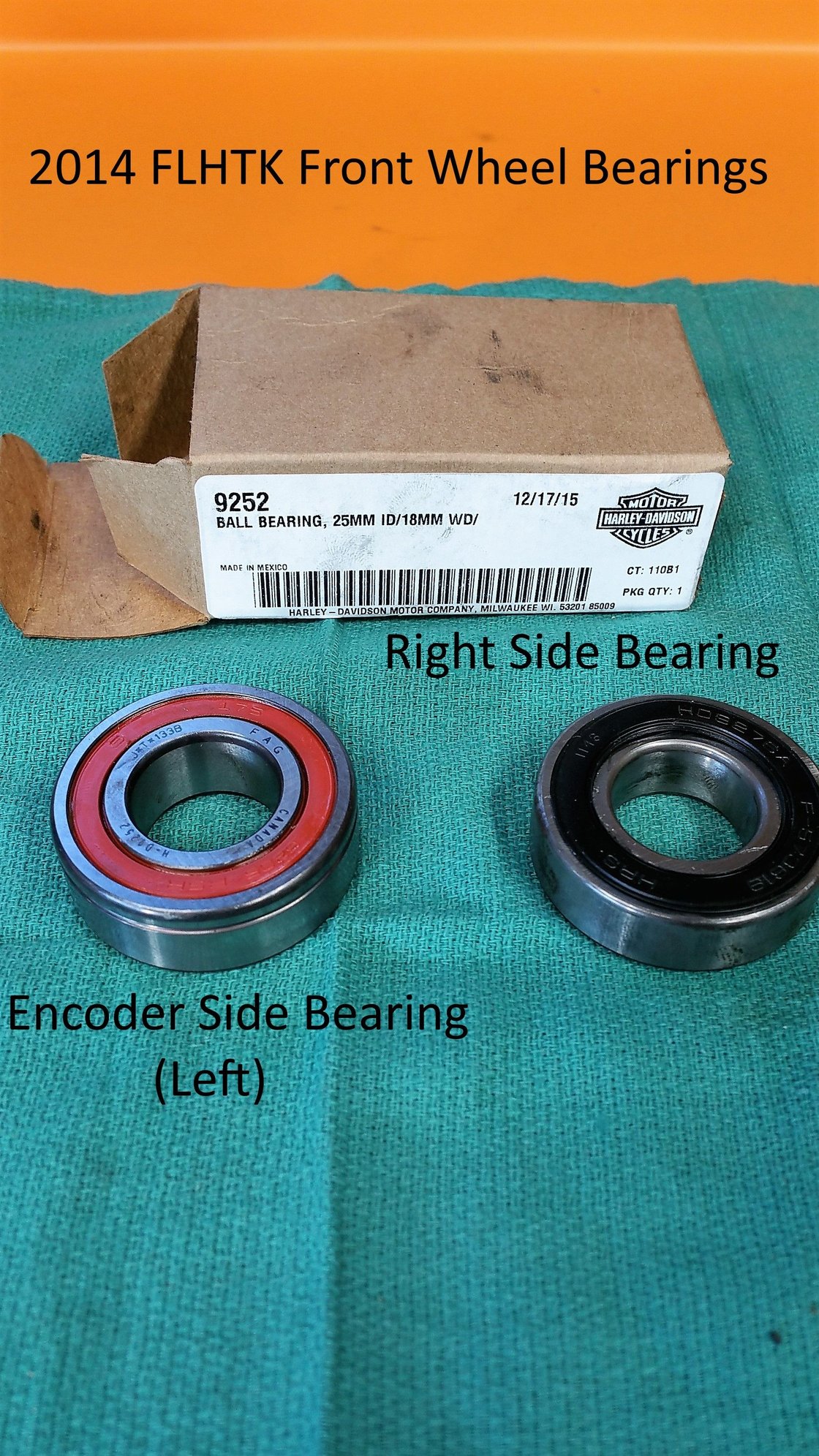 Front Wheel Bearing FYI Harley Davidson Forums