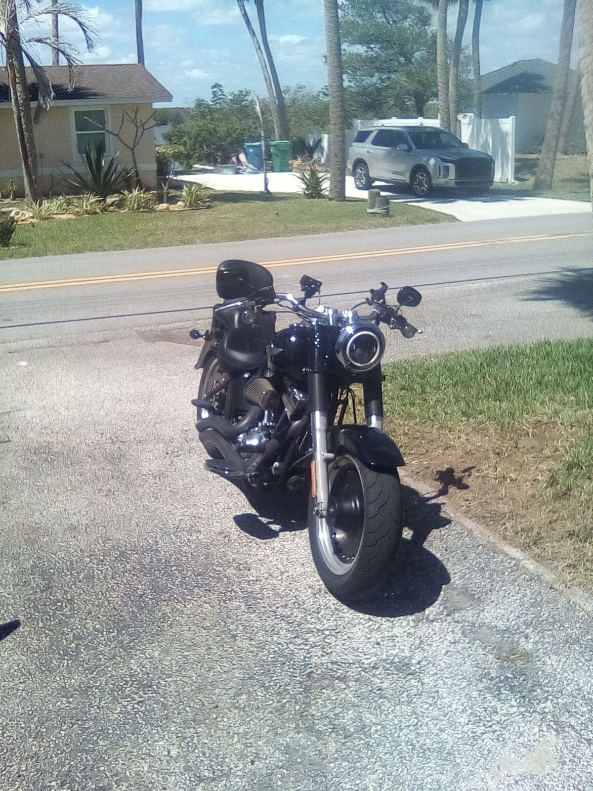 I took the windshield off.