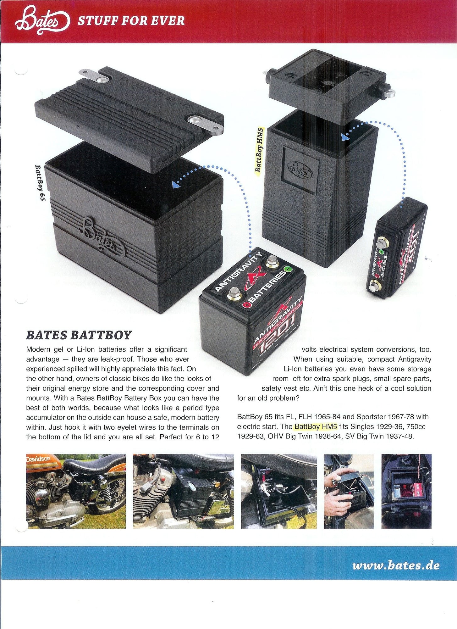 W&W Cycles - 6V Antigravity AG-802 Lithium-Ionen Batterien für  Harley-Davidson