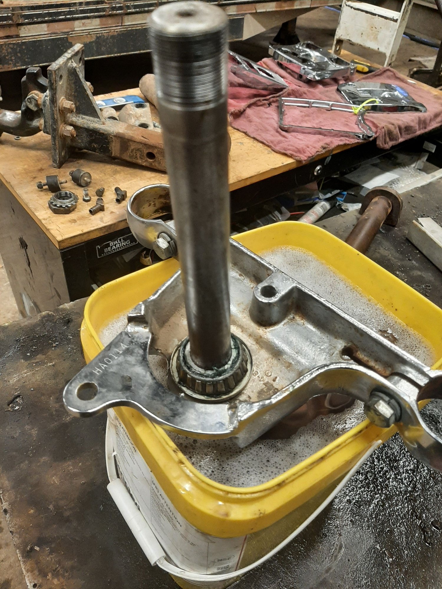 Stuck steering shaft bearing Harley Davidson Forums