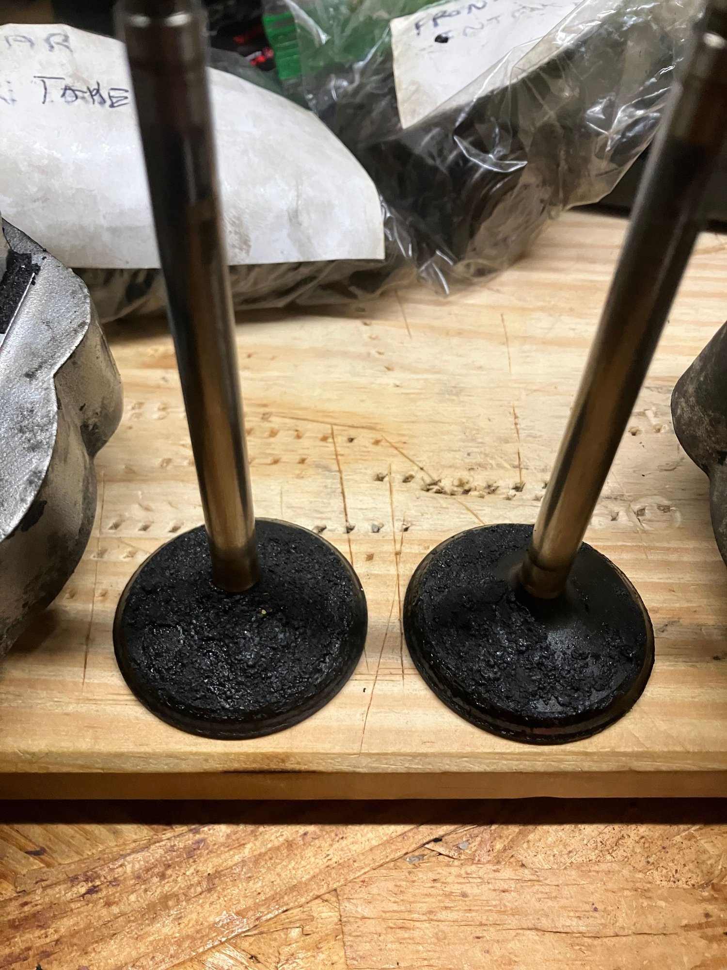 intake valves.  The exhaust valves were clean.