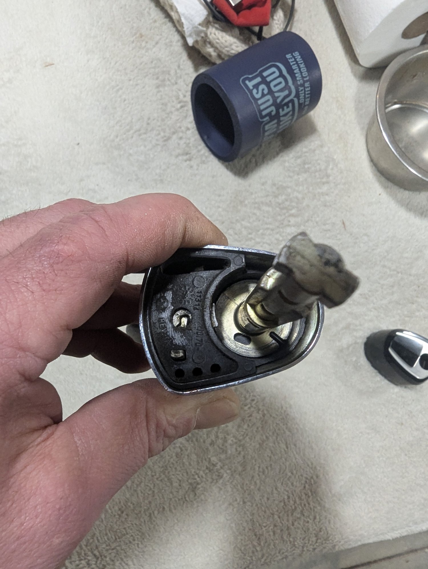 Key turned counter clockwise