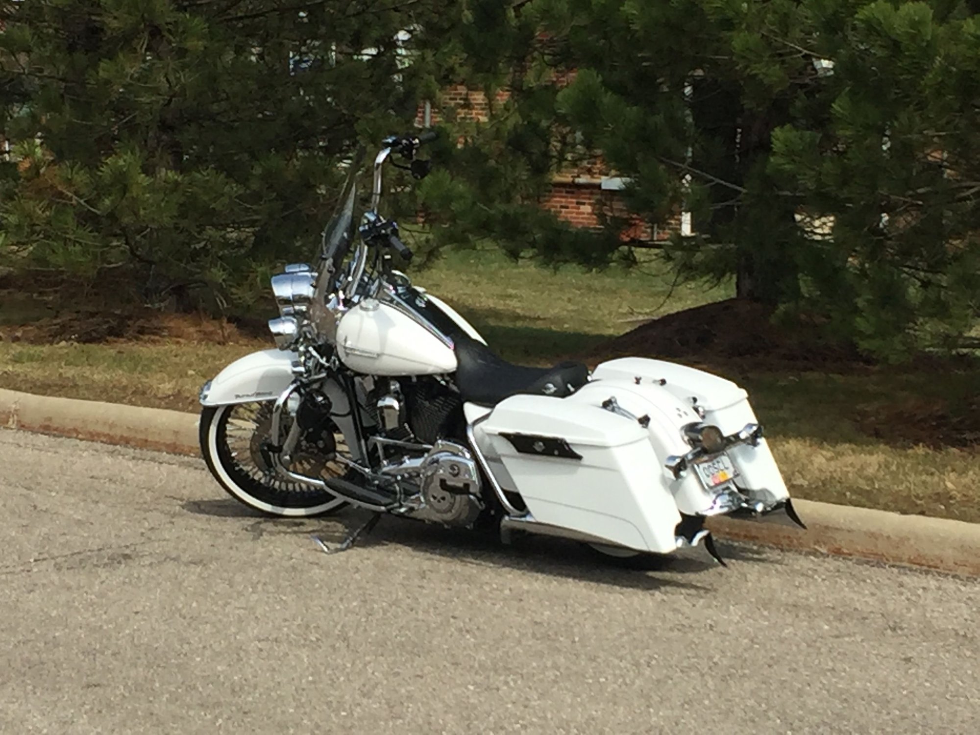 road king with hard bags