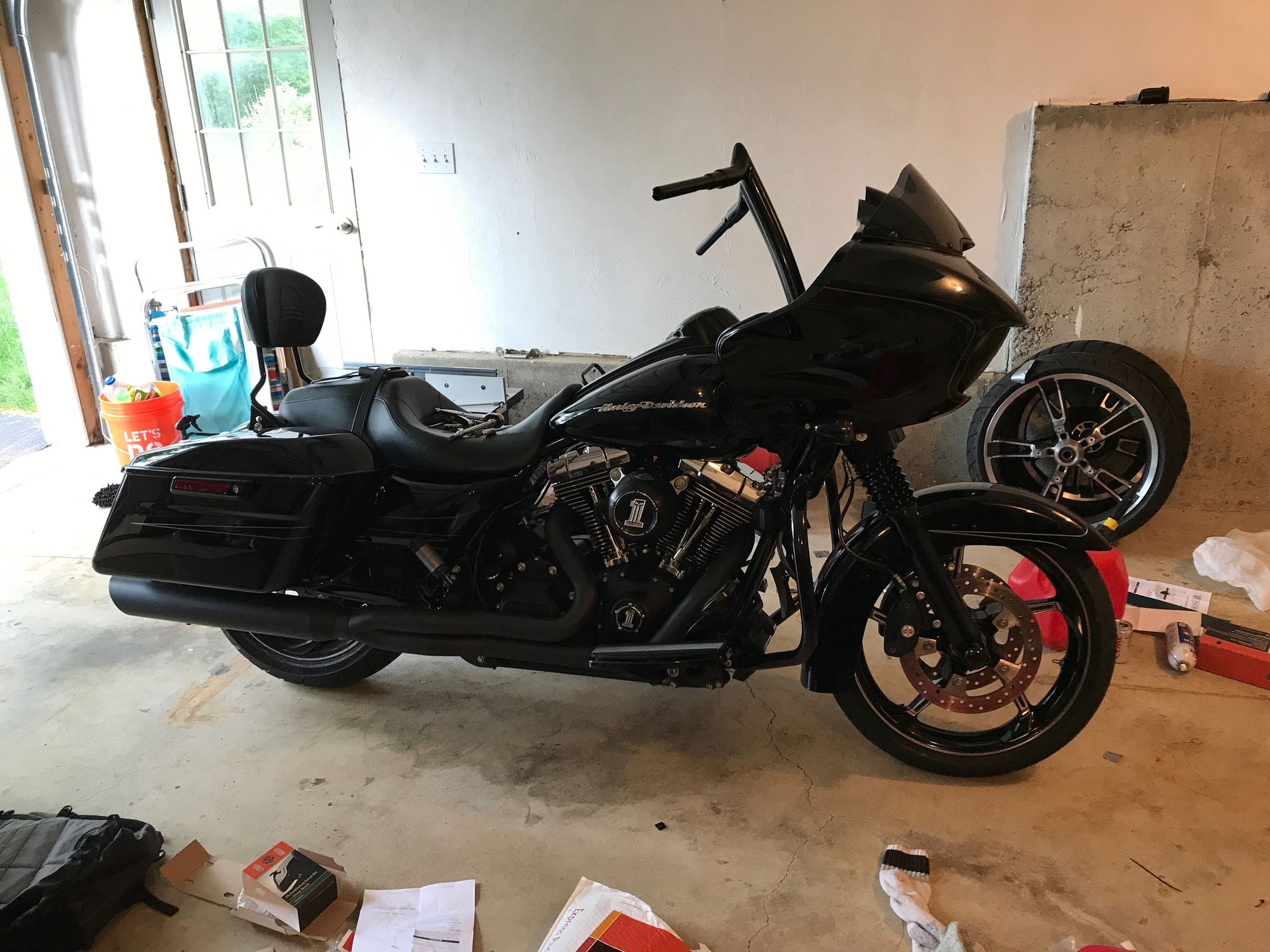 meat hook handlebars road glide