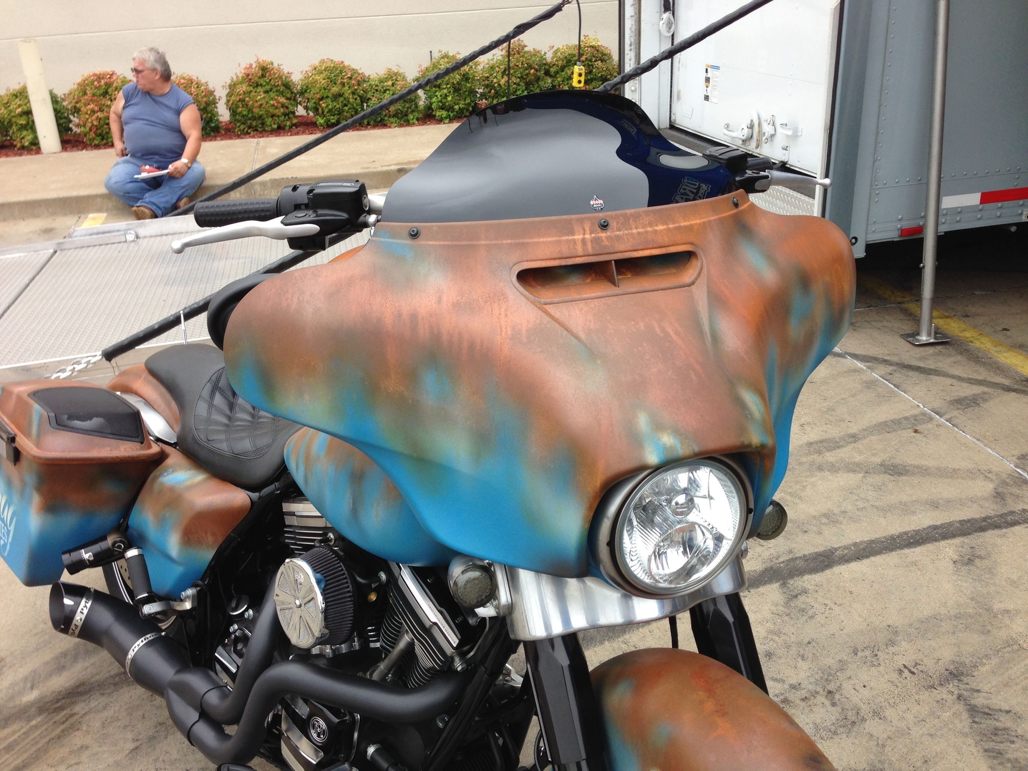 new harley davidson with patina paint job for sale in ohio